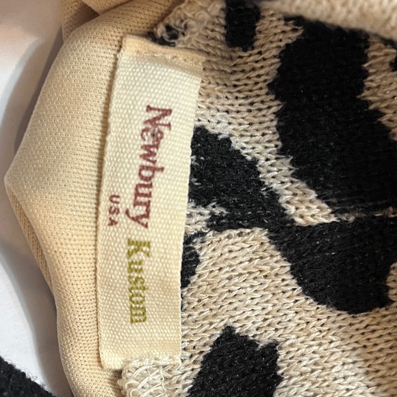 Newbury Kustom Black and Cream Animal Print Dress - Picture 5 of 5